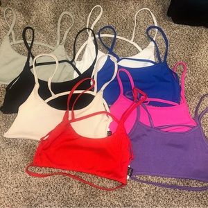 shein xs crop top bundle open back